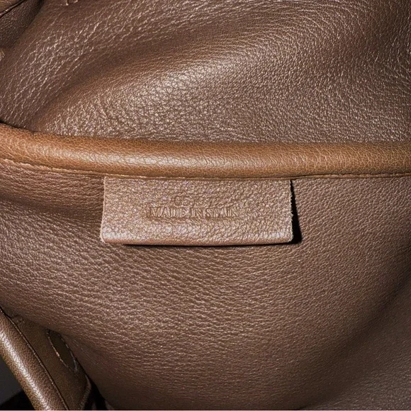 Loewe Brown Suede XL Logo Hobo Shoulder Carryall Bag - Picture 10 of 10